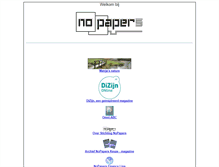 Tablet Screenshot of nopapers.nl